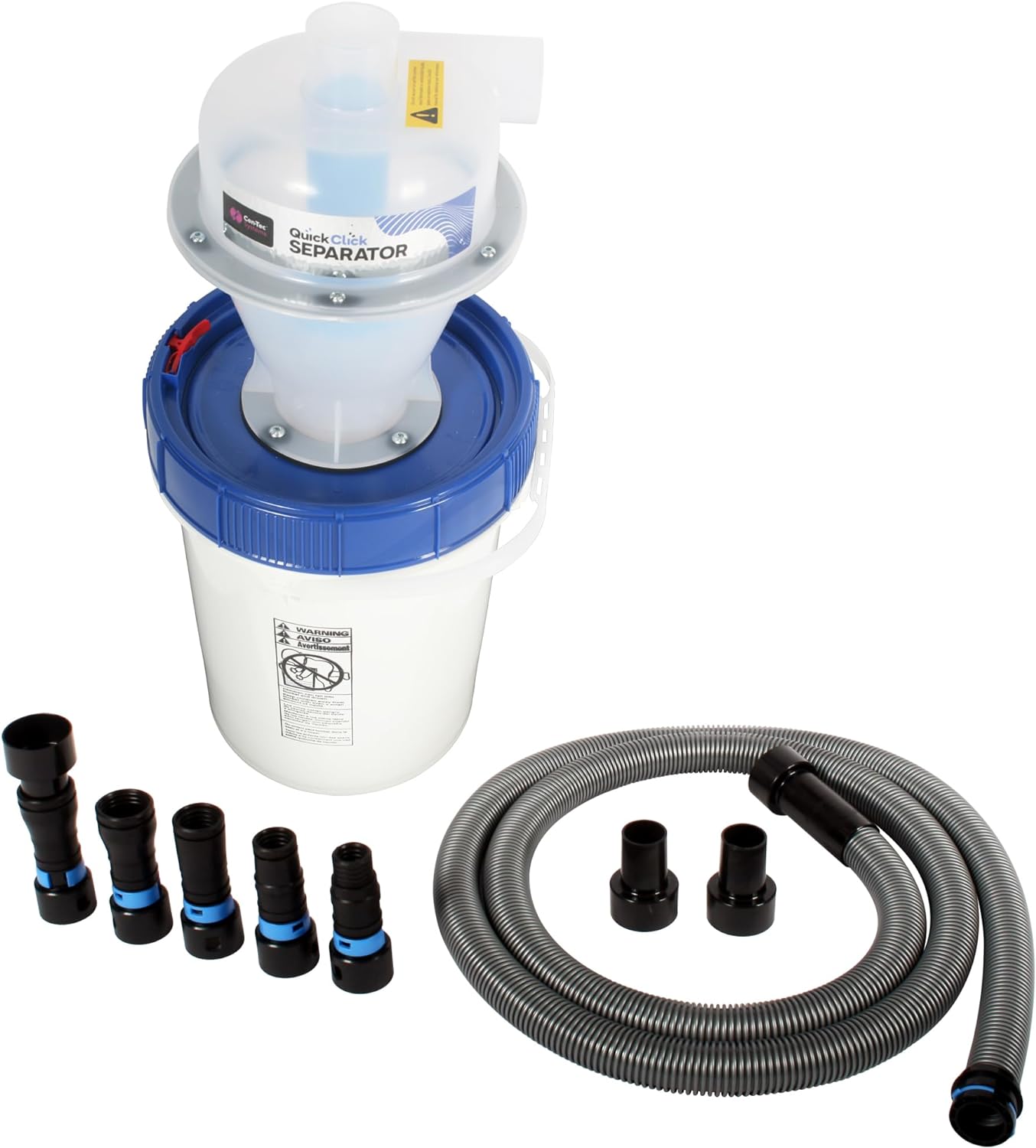 Cen-Tec Systems Dust Separator w/ 5 Gal Bin & Tool Adapter