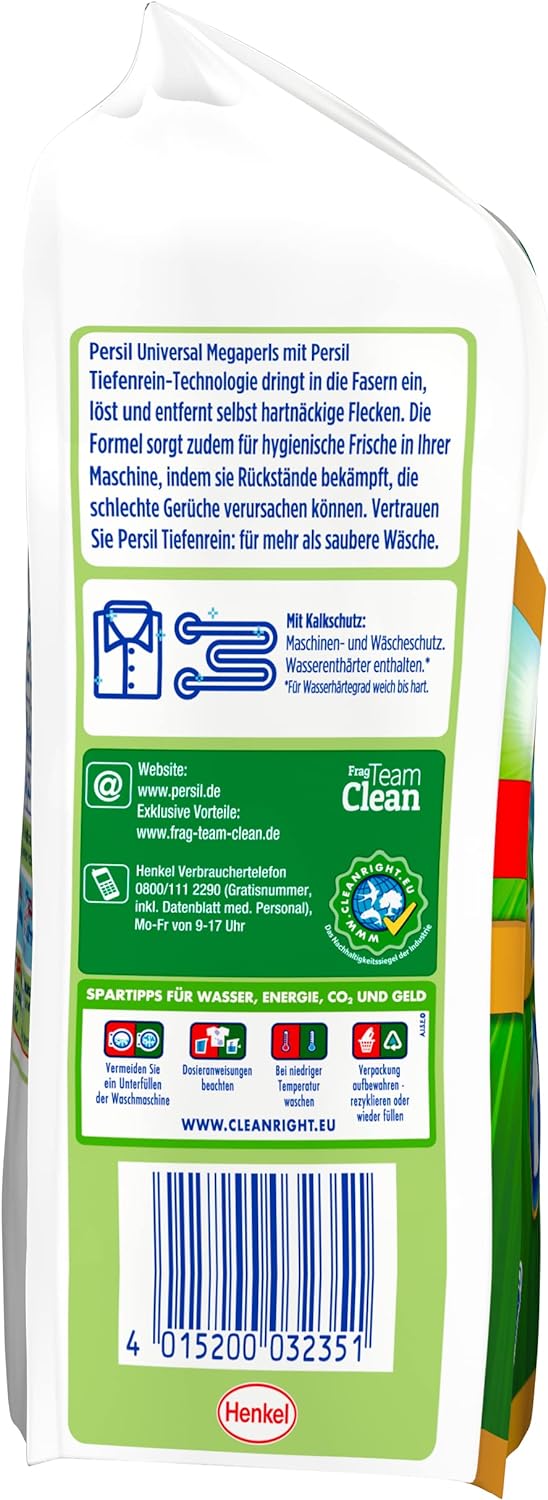 Load image into Gallery viewer, Persil Universal Megaperls Laundry Detergent Powder | Deep Clean - All-In-One Detergent - For Clean Laundry And Freshness For The Machine (16 Loads | 1.12 Kg)
