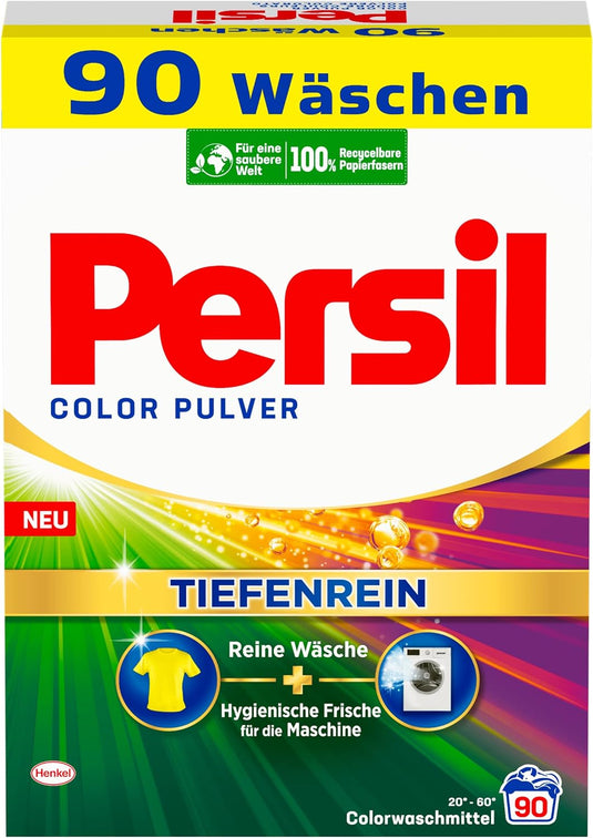 Persil Color Laundry Detergent Powder | Deep Clean - Detergent For Color - For Clean Laundry And Freshness For The Machine - (90 Loads | 5.4 Kg)