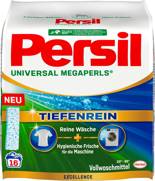 Persil Universal Megaperls Laundry Detergent Powder | Deep Clean - All-In-One Detergent - For Clean Laundry And Freshness For The Machine (16 Loads | 1.12 Kg)