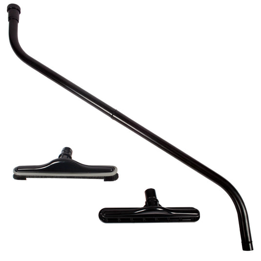 VPC Commercial Sac à dos et aspirateur S-Wand avec brosse à plancher en nylon et ensemble de tapis