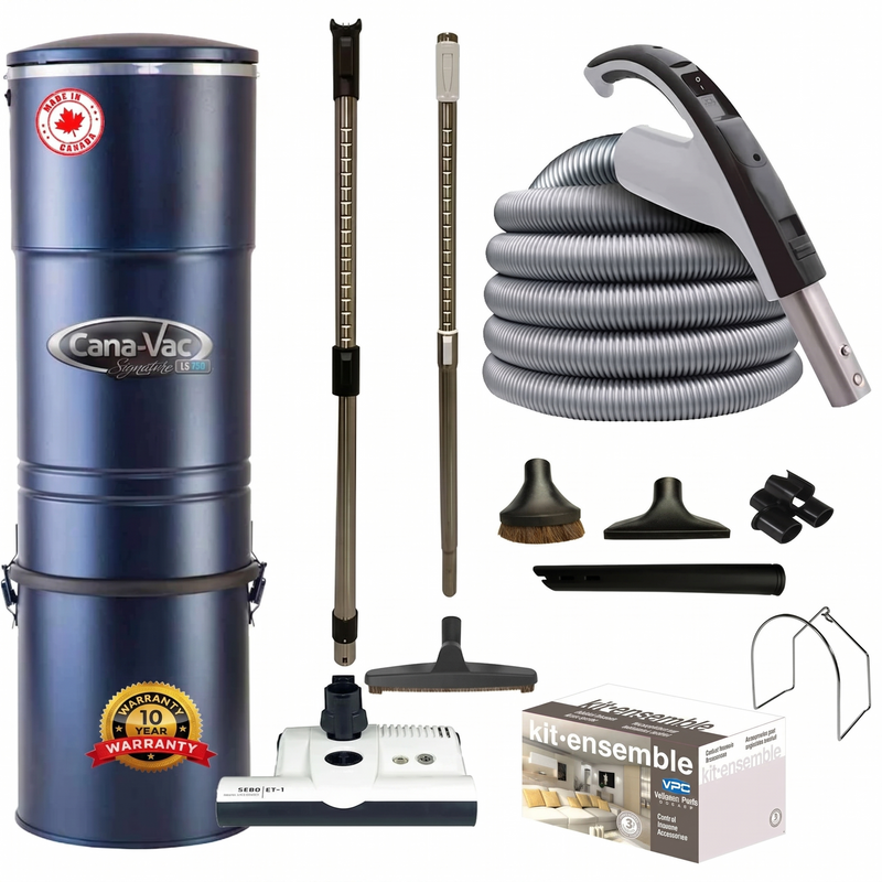 Chargez l'image dans la visionneuse de la galerie, CanaVac ACAN790A Central Vacuum with SEBO ET-1 Premium Electric Package
