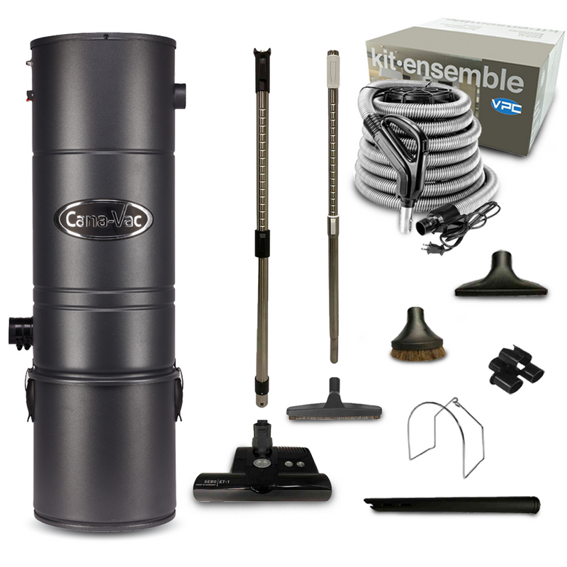 Chargez l'image dans la visionneuse de la galerie, Aspirateur central CanaVac CV787 avec tête motrice SEBO et ensemble électrique haut de gamme