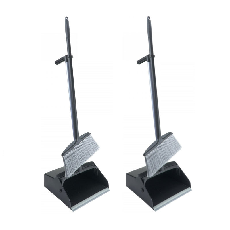 Chargez l'image dans la visionneuse de la galerie, VPC JS2051X2 Standing Dustpan with Clip-On Broom (2-Pack)