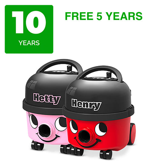 Numatic 10 Year Warranty. Motor and Parts Warranty