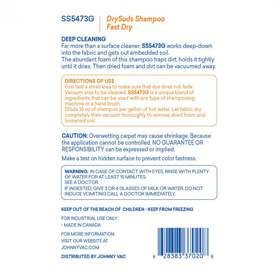 Attax Pro Professionnal Dry Suds Carpet & Upholstery Shampoo - 1,06 gal (4 L)