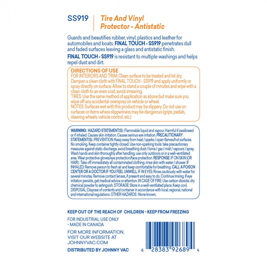 Attax ® Pro Tire and Vinyl Protector - Antistatic - 33,8 oz (1 L)