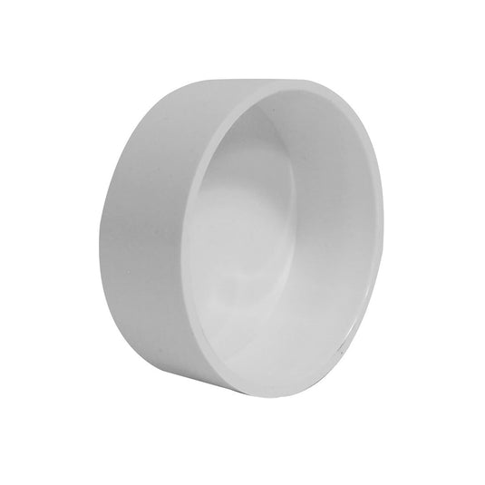 2 inches  Pipe Cap - for Central Vac Installation - White