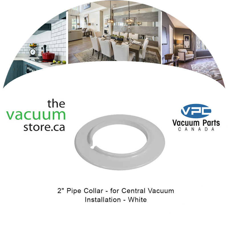Load image into Gallery viewer, 2 inches  Pipe Collar - for Central Vacuum Installation - White