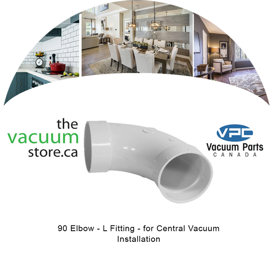 90° Elbow - 'L' Fitting - for Central Vacuum Installation