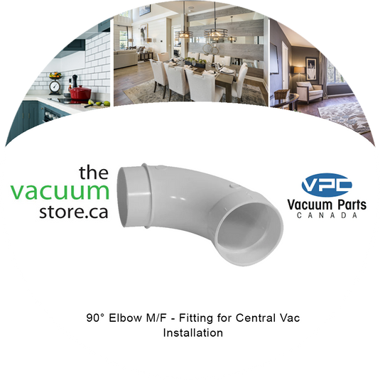 90° Elbow M/F - Fitting for Central Vac Installation