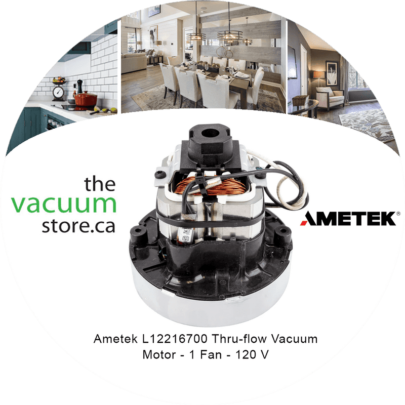 Load image into Gallery viewer, Ametek L12216700 Thru-flow Vacuum Motor - 1 Fan - 120 V