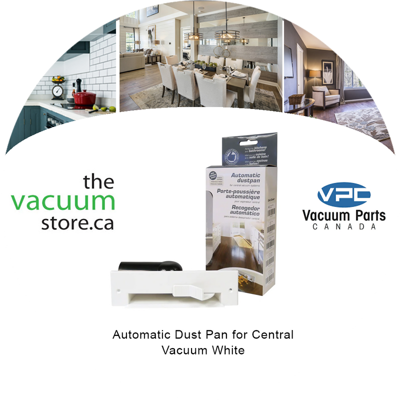 Load image into Gallery viewer, Automatic Dust Pan for Central Vacuum - White
