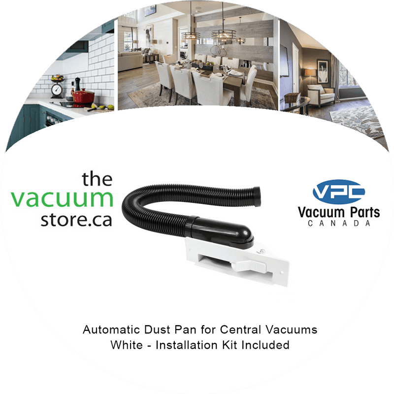 Load image into Gallery viewer, Automatic Dust Pan for Central Vacuums - White - Installation Kit Included