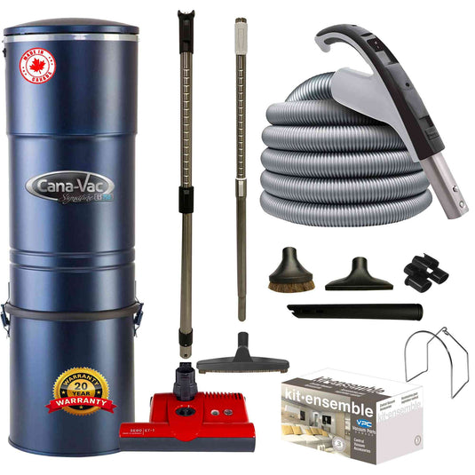 CanaVac ACAN790A Central Vacuum with SEBO ET-1 Premium Electric Package