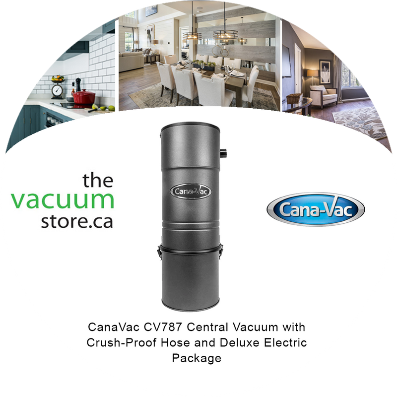 Load image into Gallery viewer, CanaVac ACAN70A Central Vacuum with Crush-Proof Hose and Deluxe Electric Package