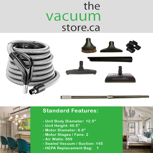 Aspirateur central CanaVac LS590 avec ensemble ultra électrique