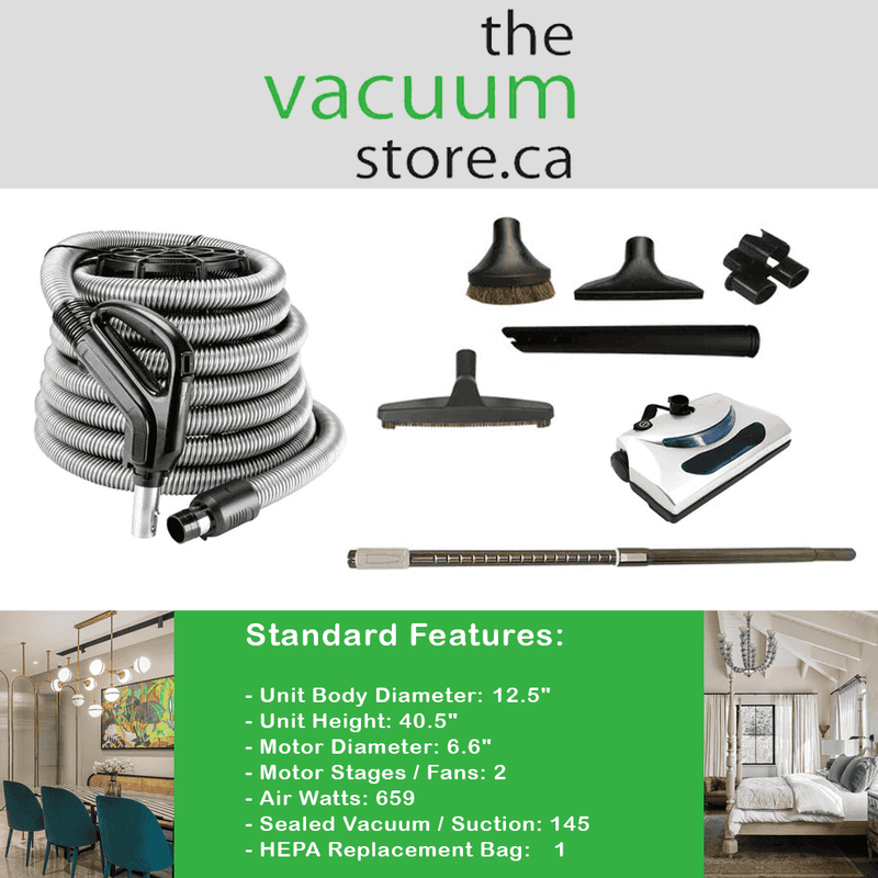 Chargez l'image dans la visionneuse de la galerie, Aspirateur central CanaVac LS790 Signature Series avec ensemble électrique de base