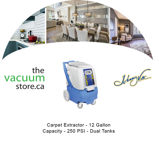 Carpet Extractor - 12 Gallon Capacity - 250 PSI - Dual Tanks
