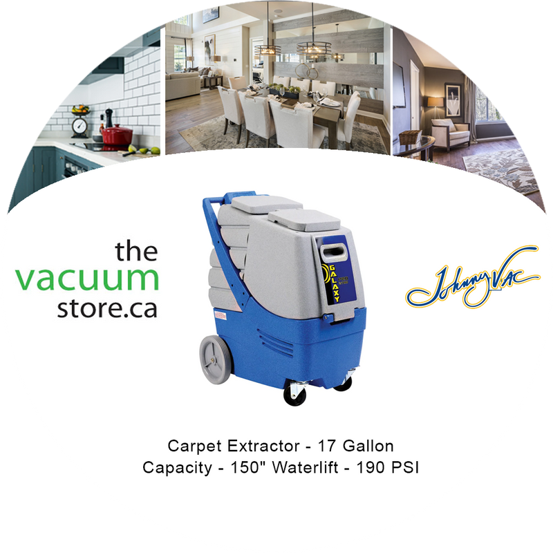 Load image into Gallery viewer, Carpet Extractor - 17 Gallon Capacity - 150 inches    Waterlift - 190 PSI