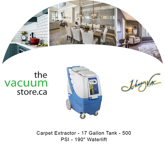 Carpet Extractor - 17 Gallon Tank - 500 PSI - 190  inches     Waterlift