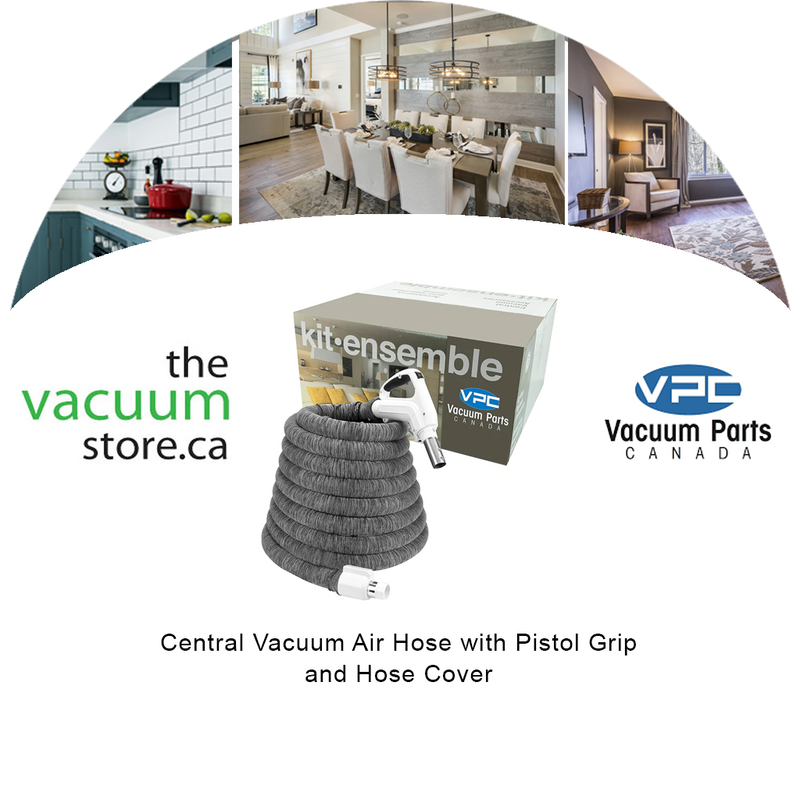 Load image into Gallery viewer, Central Vacuum Air Hose with Pistol Grip and Hose Cover