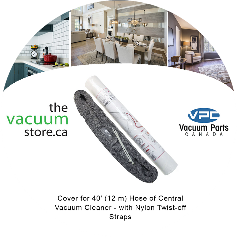 Load image into Gallery viewer, Cover for 40 inches  (12 m) Hose of Central Vacuum Cleaner - with Nylon Twist-off Straps
