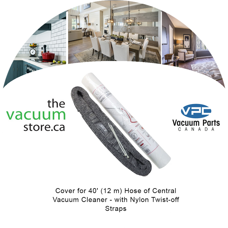 Load image into Gallery viewer, Cover for 40 inches  (12 m) Hose of Central Vacuum Cleaner - with Nylon Twist-off Straps