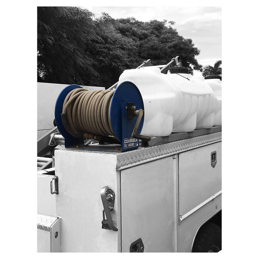 Coxreels 112-3-100 Hand Crank Steel Hose Reel | 3/8 inches   x 100 feet   | Up to 4,000 PSI
