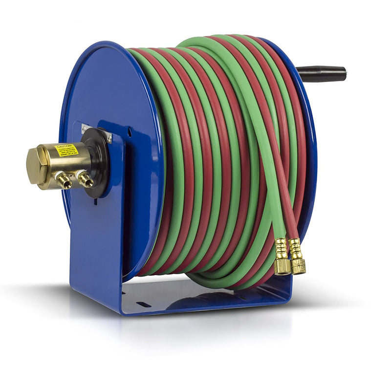 Load image into Gallery viewer, Coxreels 112W-1-100 Hand Crank Steel Welding Hose Reel | 1/4 inches   x 100 inches   | 200 PSI