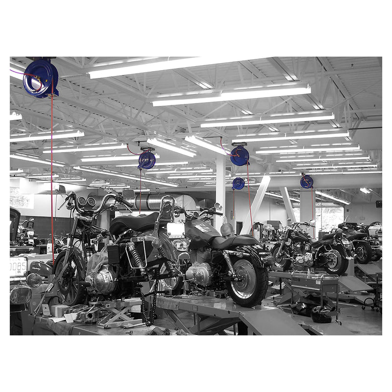 Load image into Gallery viewer, Coxreels P-LP-350 Retractable Air/Water Low Pressure Hose Reel | P Series | 300 PSI