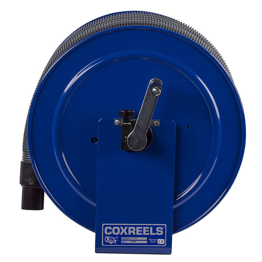 Coxreels V-117H-835 Vacuum Only Direct Crank Rewind Hose Reel | 1 1/2 inches   Cuff  x 35 Feet   Hose