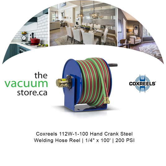Coxreels 112W-1-100 Hand Crank Steel Welding Hose Reel | 1/4 inches   x 100 inches   | 200 PSI