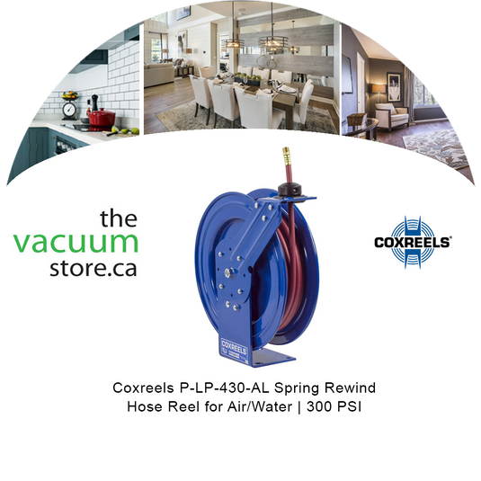 Coxreels P-LP-430-AL Spring Rewind Hose Reel for Air/Water | 300 PSI