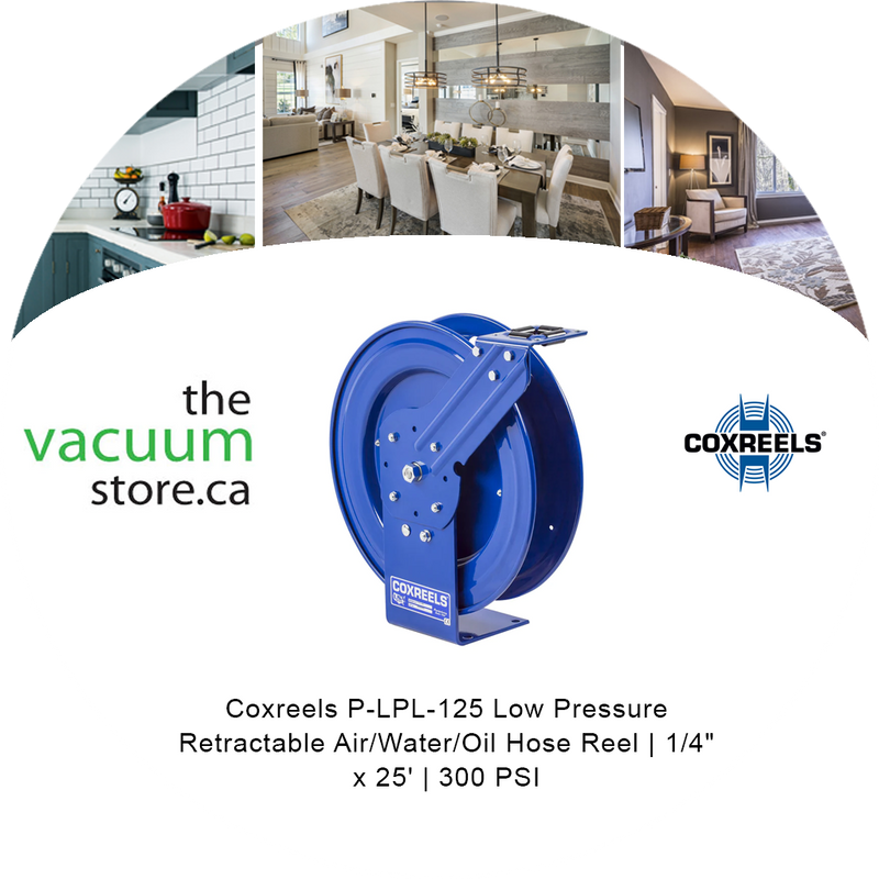Load image into Gallery viewer, Coxreels P-LPL-125 Low Pressure Retractable Air/Water/Oil Hose Reel | 1/4 inches x 25 inches | 300 PSI