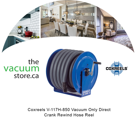 Coxreels V-117H-850 Vacuum Only Direct Crank Rewind Hose Reel