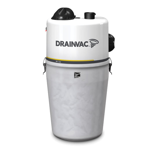 DrainVac Generation 2 Central Vacuum with 2x302 AW with Muffler and Outside Exhaust Vent