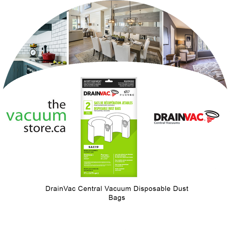Load image into Gallery viewer, DrainVac Central Vacuum Disposable Dust Bags