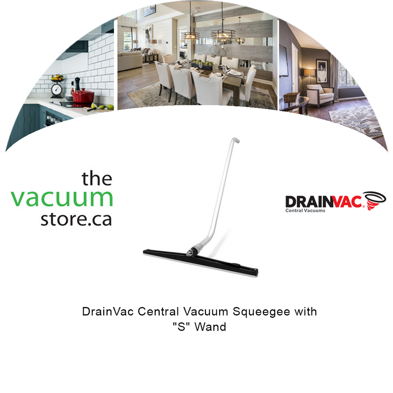 Load image into Gallery viewer, DrainVac Central Vacuum Squeegee with 'S' Wand