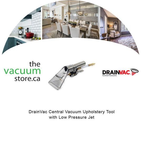 DrainVac Central Vacuum Upholstery Tool with Low Pressure Jet