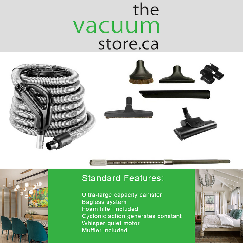 Load image into Gallery viewer, DrainVac Cyclonik DV1R12-CT Central Vacuum - 700 AW with Cartridge and Deluxe Air Package