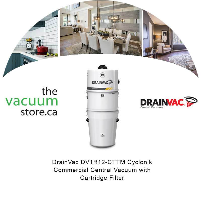 Load image into Gallery viewer, DrainVac DV1R12-CT Cyclonik Commercial Central Vacuum with Cartridge Filter
