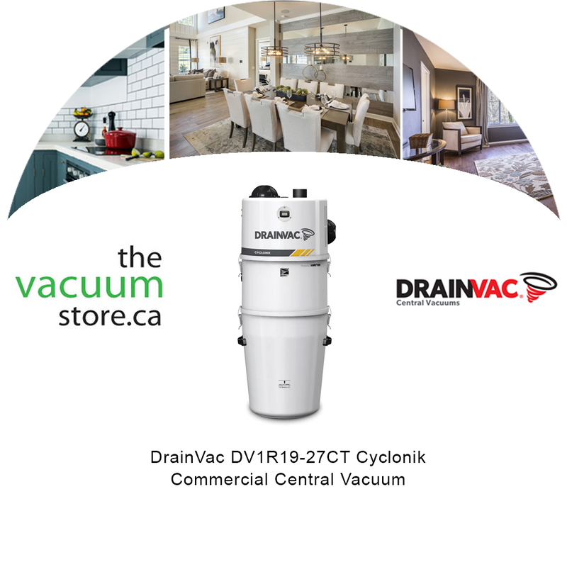 Load image into Gallery viewer, DrainVac DV1R19-27CT Cyclonik Commercial Central Vacuum
