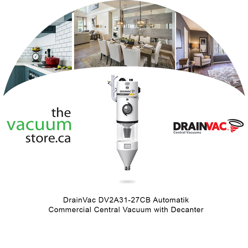 Load image into Gallery viewer, DrainVac DV2A31-27CB Automatik Commercial Central Vacuum with Decanter
