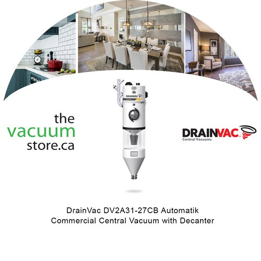 DrainVac DV2A31-27CB Automatik Commercial Central Vacuum with Decanter