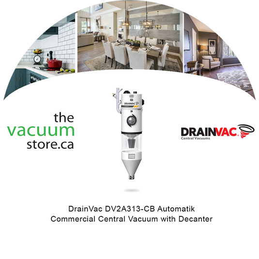 DrainVac DV2A313-CB Automatik Commercial Central Vacuum with Decanter