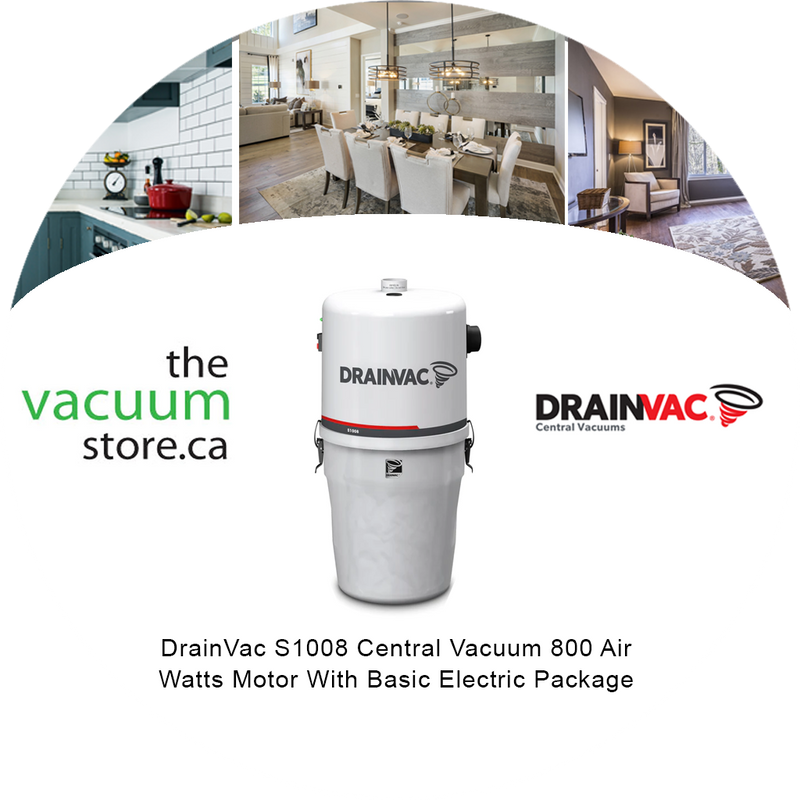 Load image into Gallery viewer, DrainVac S1008 Central Vacuum | 800 Air Watts Motor | With Basic Electric Package