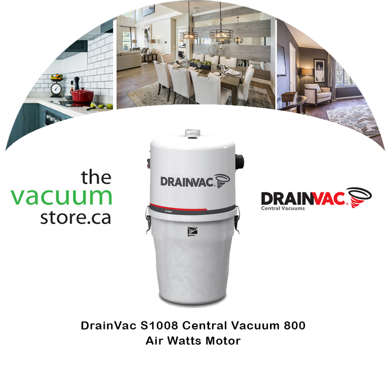 Load image into Gallery viewer, DrainVac S1008 Central Vacuum | 800 Air Watts Motor