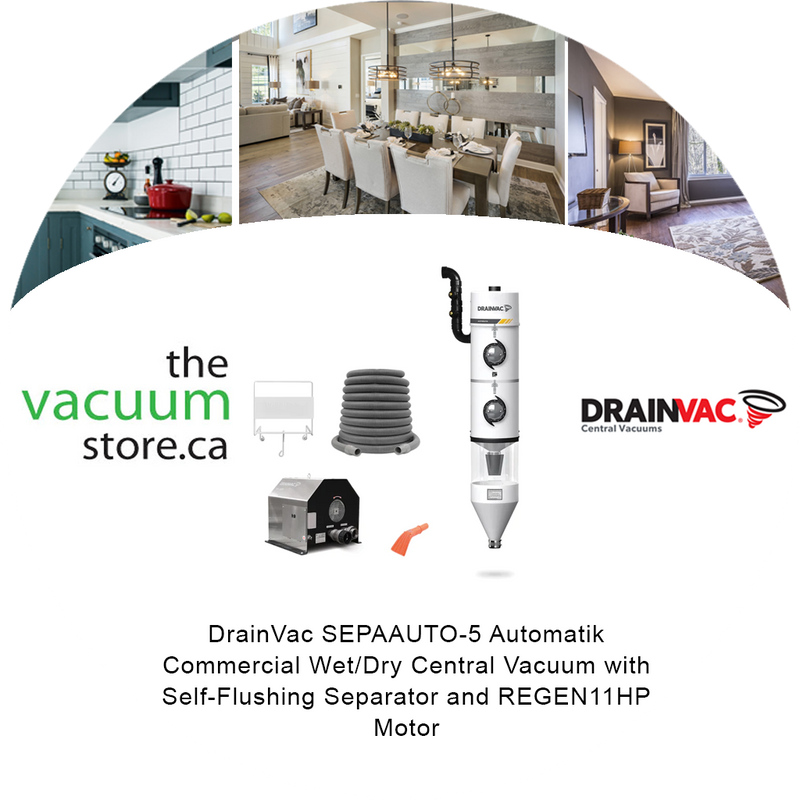 Load image into Gallery viewer, DrainVac SEPAAUTO-5 Automatik Commercial Wet/Dry Central Vacuum with Self-Flushing Separator and REGEN11HP Motor