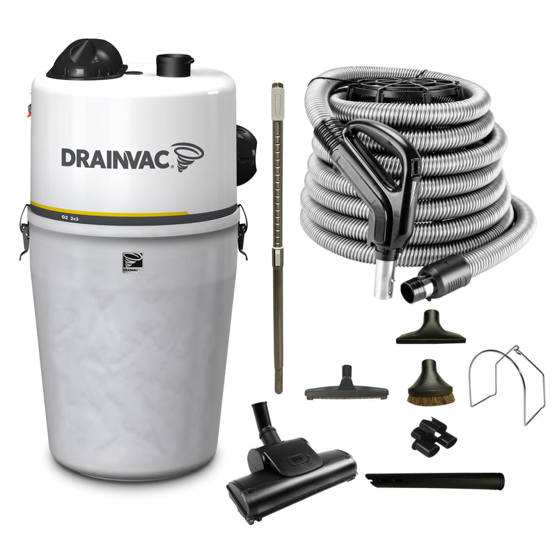 Load image into Gallery viewer, DrainVac Generation 2 Central Vacuum with Deluxe Air Package